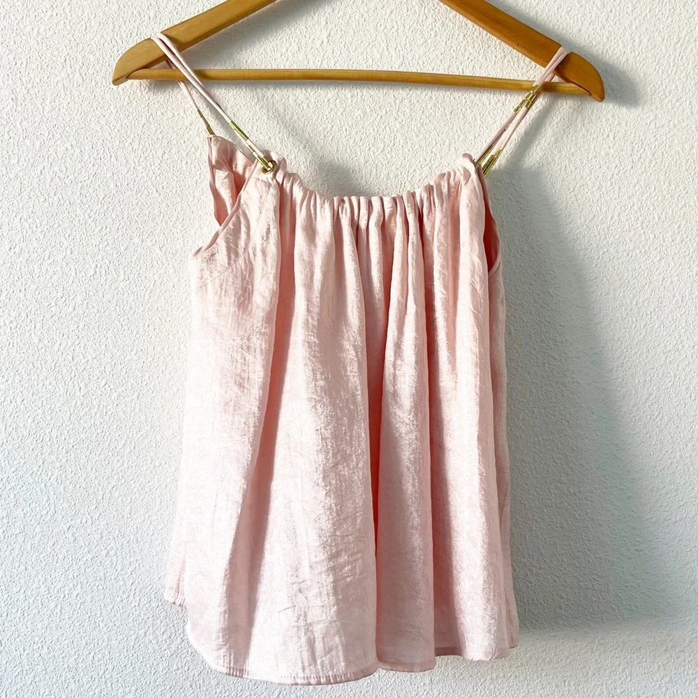 Anthropologie Floreat Light Pink Blouse - Picture 1 of 8